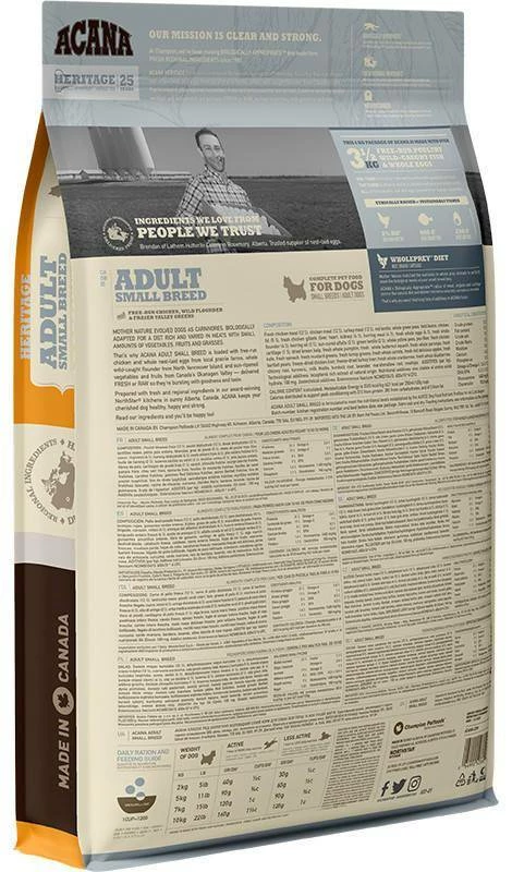 Acana Heritage Adult Small Breed 6kg 5 Acana Heritage Adult Small Breed 6kg - immagine 3