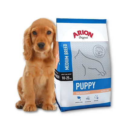 Arion Original Puppy Medium Breed Salmon & Rice 12kg 3 Arion Original Puppy Medium Breed Salmon & Rice 12kg