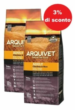 Arquivet Adult Pollo Con Riso 2x12 Kg - 3% Di Sconto In Un Set