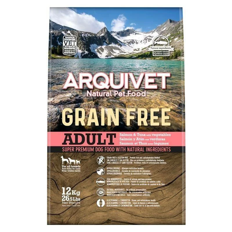 Arquivet Grain-Free Salmone E Tonno Con Verdure 12 Kg + Sorpresa Per Il Cane GRATIS 5 Arquivet Grain-Free Salmone E Tonno Con Verdure 12 Kg + Sorpresa Per Il Cane GRATIS - immagine 3