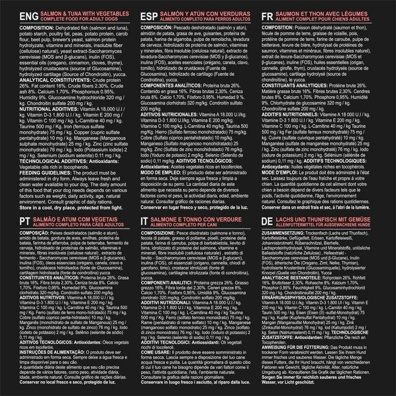 Arquivet Grain-Free Salmone E Tonno Con Verdure 12 Kg + Sorpresa Per Il Cane GRATIS 8 Arquivet Grain-Free Salmone E Tonno Con Verdure 12 Kg + Sorpresa Per Il Cane GRATIS - immagine 6