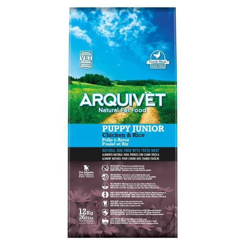 Arquivet Puppy&Junior Pollo Con Riso 2x12 Kg - 3% Di Sconto In Un Set 5 Arquivet Puppy&Junior Pollo Con Riso 2x12 Kg - 3% Di Sconto In Un Set - immagine 3