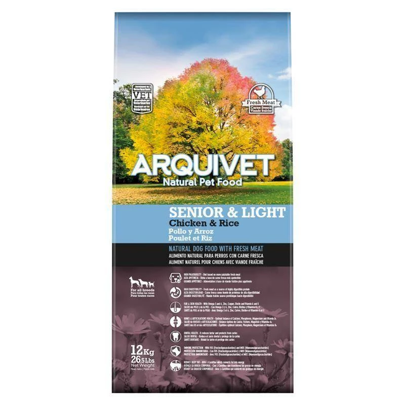 Arquivet Senior&Light Pollo Con Riso 12kg - 3% Di Sconto In Un Set 5 Arquivet Senior&Light Pollo Con Riso 12kg - 3% Di Sconto In Un Set - immagine 3