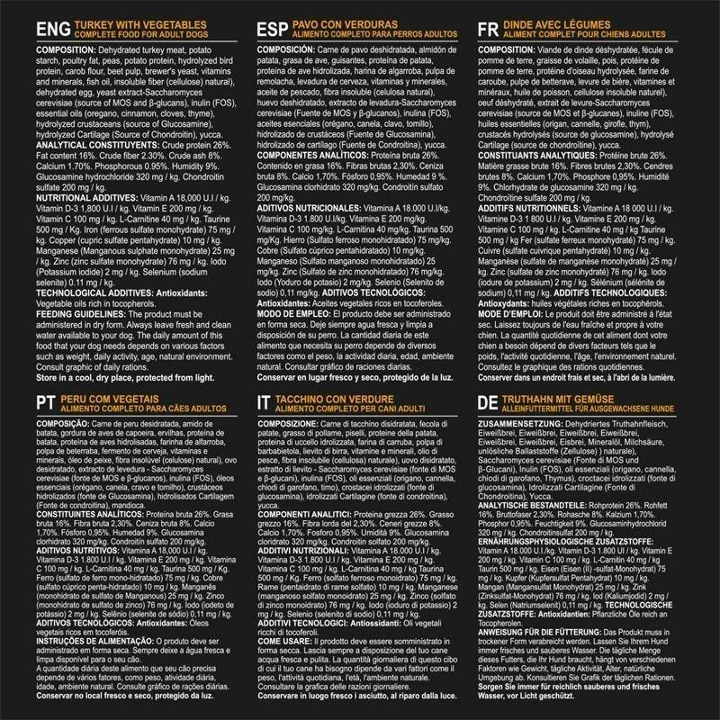 Arquivet Tacchino Senza Cereali Con Verdure 12 Kg + Sorpresa Per Il Cane GRATIS 8 Arquivet Tacchino Senza Cereali Con Verdure 12 Kg + Sorpresa Per Il Cane GRATIS - immagine 6