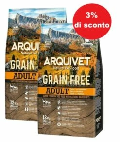 Arquivet Tacchino Senza Cereali Con Verdure 2x12 Kg - 3% Di Sconto In Un Set