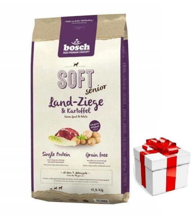 BOSCH Soft Senior Capra E Patate 12,5kg + Sorpresa Per Il Cane GRATIS 3 BOSCH Soft Senior Capra E Patate 12,5kg + Sorpresa Per Il Cane GRATIS