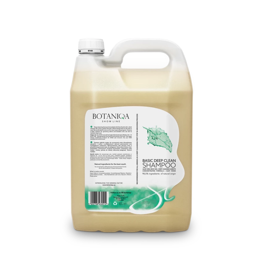 BOTANIQA Basic Deep Clean Shampoo 4l 3 BOTANIQA Basic Deep Clean Shampoo 4l