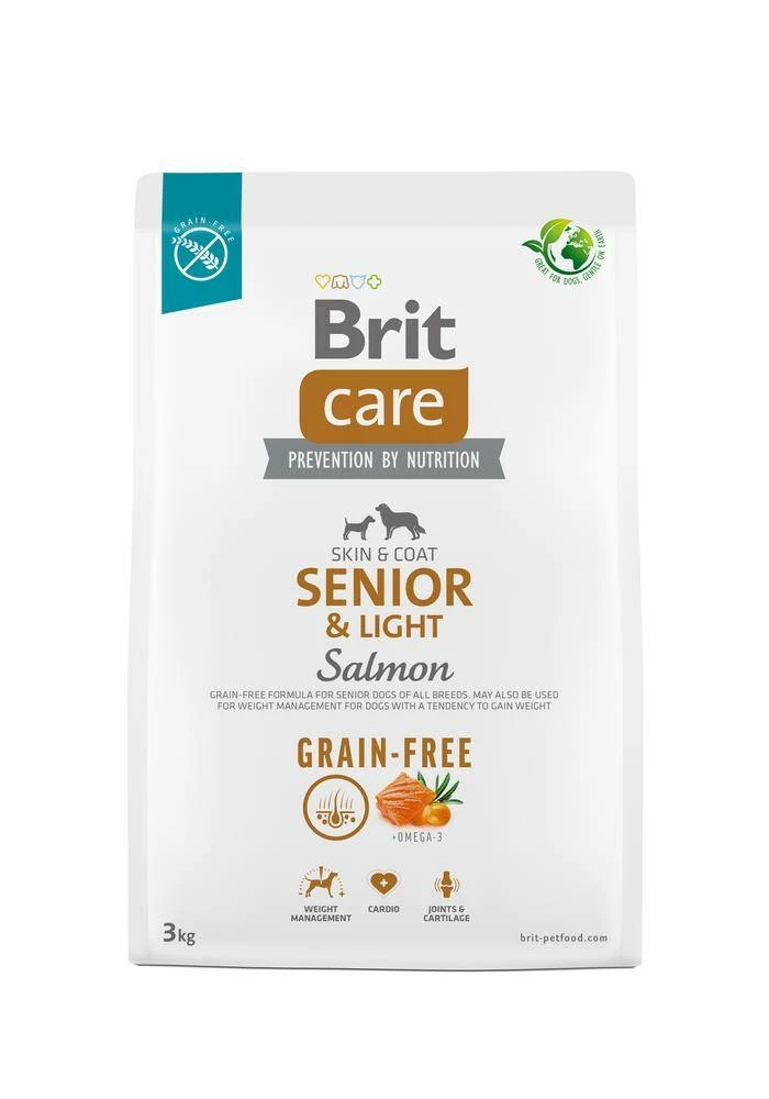 BRIT CARE Dog Grain-free Senior & Light Salmone 3kg 4 BRIT CARE Dog Grain-free Senior & Light Salmone 3kg - immagine 2