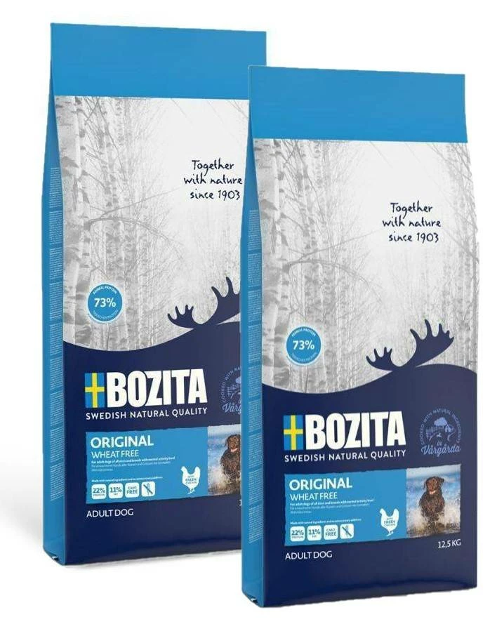 Bozita Original Wheat Free-Senza Grano - Per Cani Adulti Di Tutte Le Taglie E Razze Con Attività Normale 2 X 12,5 Kg 3 Bozita Original Wheat Free-Senza Grano - Per Cani Adulti Di Tutte Le Taglie E Razze Con Attività Normale 2 X 12,5 Kg
