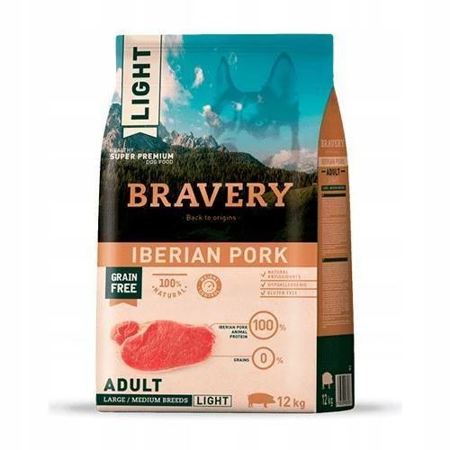 Bravery Grain Free Adult Medium Large LIGHT Iberian Pork 2x12kg - 3% Di Sconto In Un Set 4 Bravery Grain Free Adult Medium Large LIGHT Iberian Pork 2x12kg - 3% Di Sconto In Un Set - immagine 2