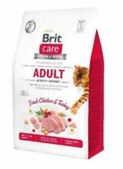 Brit Care Cat Grain-Free Aldut Activity Support Pollo E Tacchino 7kg