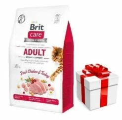 Brit Care Cat Grain-Free Aldut Activity Support Pollo E Tacchino 7kg + Sorpresa Per Il Gatto GRATIS