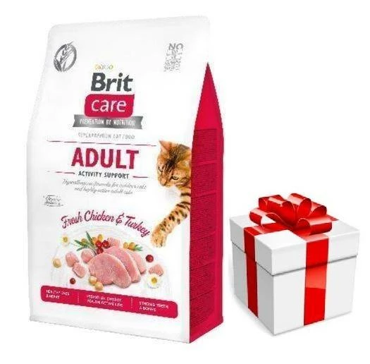 Brit Care Cat Grain-Free Aldut Activity Support Pollo E Tacchino 7kg + Sorpresa Per Il Gatto GRATIS 3 Brit Care Cat Grain-Free Aldut Activity Support Pollo E Tacchino 7kg + Sorpresa Per Il Gatto GRATIS