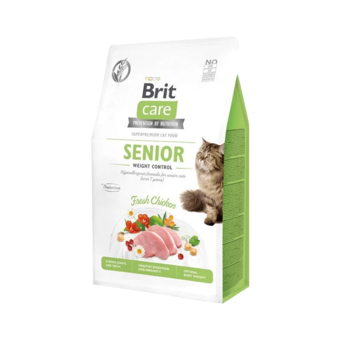 Brit Care Grain-Free Senior Weight Control Con Pollo 7kg + Sorpresa Per Il Gatto GRATIS 4 Brit Care Grain-Free Senior Weight Control Con Pollo 7kg + Sorpresa Per Il Gatto GRATIS - immagine 2
