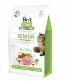 Brit Care Grain-Free Senior Weight Control Con Pollo 7kg X2