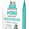Brit Care Mini Grain Free Light & Sterilised Con Coniglio E Salmone 2kg -BRIT in Italia ita pl Brit Care Mini Grain Free Light Sterilised con coniglio e salmone 2kg 8492 1
