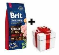 Brit Premium By Nature Adult L Con Pollo 15kg + Sorpresa Per Il Cane GRATIS