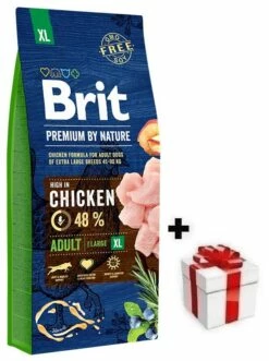 Brit Premium By Nature Adult XL Con Pollo 15kg + Sorpresa Per Il Cane GRATIS