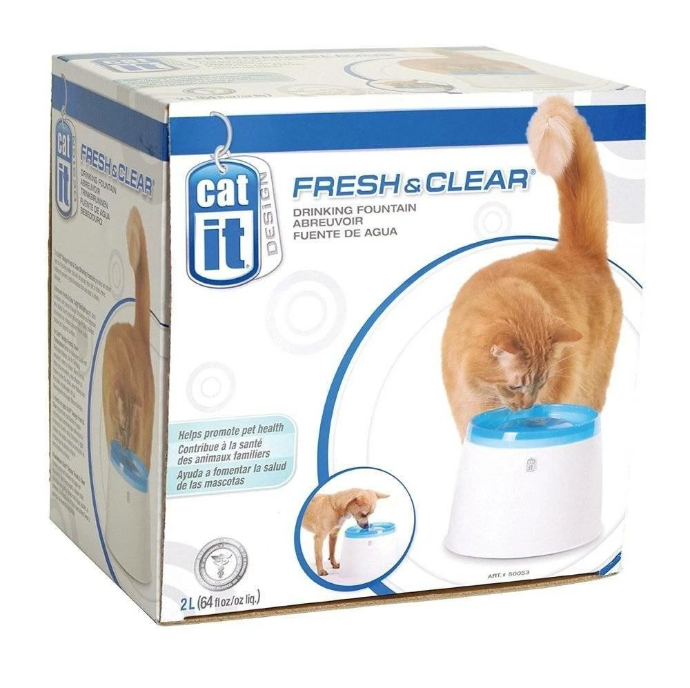 CATIT Piccola Fontana D'acqua Fresca E Chiara Per Gatti 2l 4 CATIT Piccola Fontana D'acqua Fresca E Chiara Per Gatti 2l - immagine 2