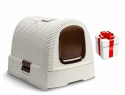 Curver Toilette Per Gatti Crema E Beige + Sorpresa Per Il Gatto GRATIS