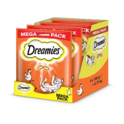 DREAMIES Snack Per Gatti Al Pollo 4x180g