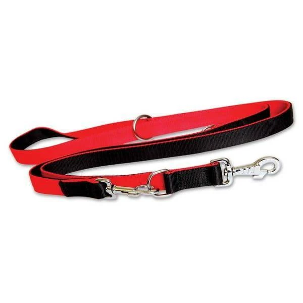Dingo Extra Guinzaglio Per Cani A Doppia Striscia Rosso/nero 220cm 3 Dingo Extra Guinzaglio Per Cani A Doppia Striscia Rosso/nero 220cm