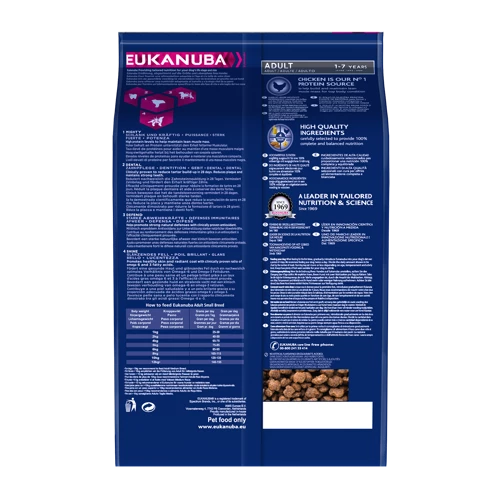 Eukanuba Pollo Per Adulti Di Piccola Taglia 15kg 5 Eukanuba Pollo Per Adulti Di Piccola Taglia 15kg - immagine 3