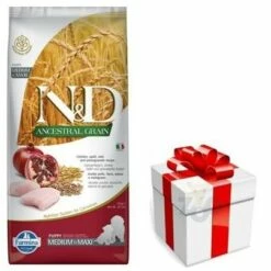 Farmina N&D Ancestral Grain Canine Puppy Medium&Maxi Chicken&Pomegranate 12kg + Sorpresa Per Il Tuo Cane
