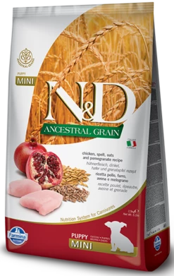 Farmina N&D Ancestral Grain Canine Puppy Mini Chicken&Pomegranate 2,5kg