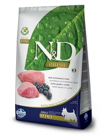 Farmina N&D Prime Canine Adult Mini Lamb&Blueberry 7kg X2 3 Farmina N&D Prime Canine Adult Mini Lamb&Blueberry 7kg X2
