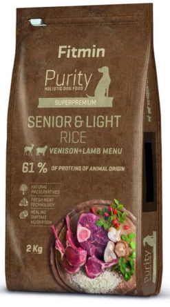 Fitmin Riso Della Purezza Senior&Luce Cervo E Agnello 2kg