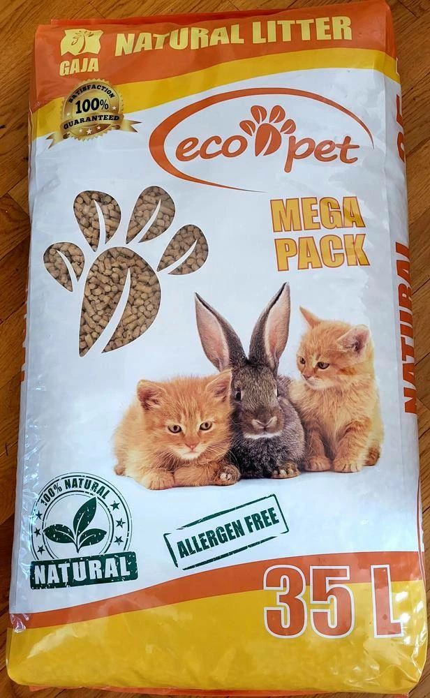 Gaja Eco-Pet Lettiera In Legno Per Gatti E Lettiere Per Piccoli Animali 35L 4 Gaja Eco-Pet Lettiera In Legno Per Gatti E Lettiere Per Piccoli Animali 35L - immagine 2