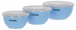 KERBL Set Di Ciotole In Acciaio Inox Con Coperchi
