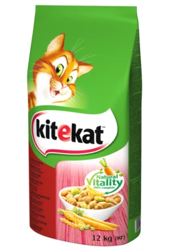 KITEKAT Cibo Secco Per Gatti Con Manzo E Verdure 12kg