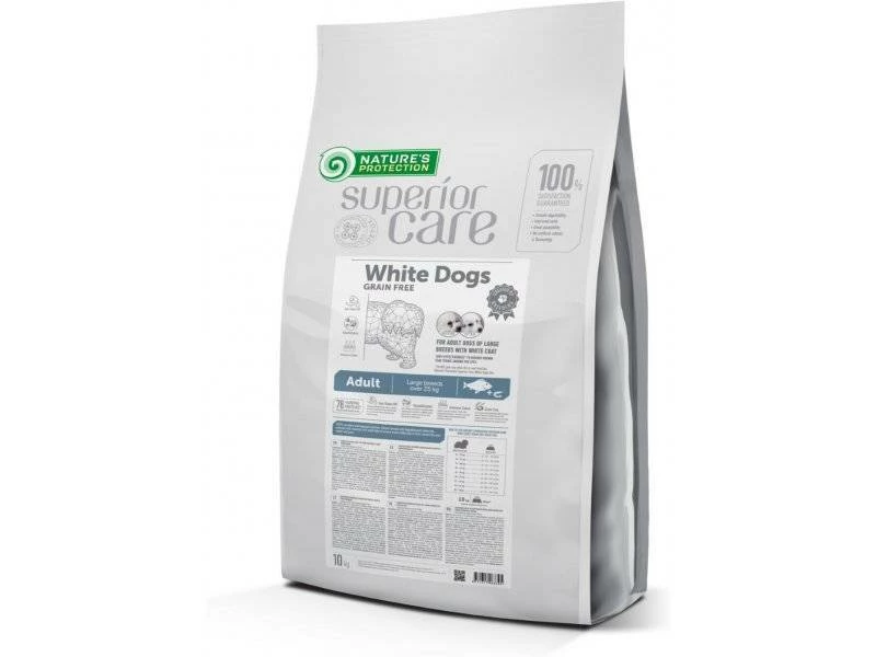 NATURES PROTECTION Superior Care Grain Free White Fish Adult Large Breeds 10kg + Sorpresa Per Il Cane GRATIS 4 NATURES PROTECTION Superior Care Grain Free White Fish Adult Large Breeds 10kg + Sorpresa Per Il Cane GRATIS - immagine 2