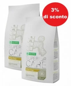 Nature’s Protection Superior Care White Dogs Adult Small Breeds With Lamb 2x10kg - 3% Di Sconto In Un Set