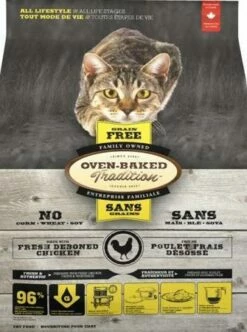 Oven Baked Tradition Cat Food Senza Cereali Con Pollo 2.27kg VENDITA