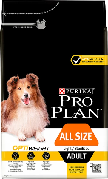 PURINA PRO PLAN PRO PLAN Light Sterilised All Sizes Alimento Per Cani Adulti Ricco Di Pollo 2x14 Kg 5 PURINA PRO PLAN PRO PLAN Light Sterilised All Sizes Alimento Per Cani Adulti Ricco Di Pollo 2x14 Kg - immagine 3