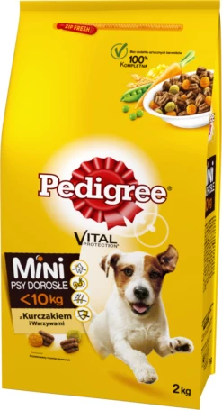 Pedigree Small Breed Adult Dog Food Con Pollo E Verdure 2kg