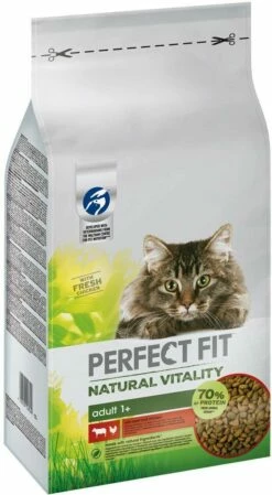 Perfect Fit™ Natural Vitality - Alimento Secco Completo Per Gatti Adulti Con Carne Di Manzo E Pollo - 6 Kg