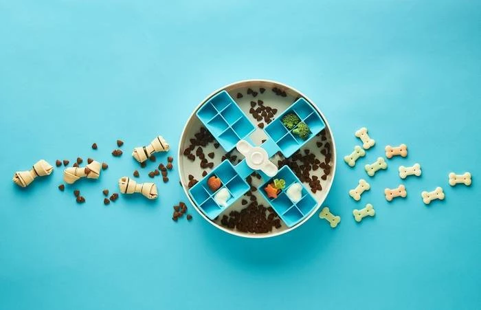 Pet Dream House Spin Windmill Blue Easy - Ciotola Interattiva 3 Pet Dream House Spin Windmill Blue Easy - Ciotola Interattiva