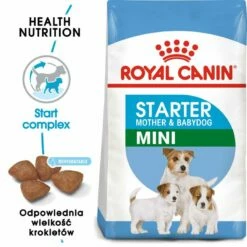 ROYAL CANIN Mini Starter Mother & Babydog 8 Kg Crocchette Per Cagne E Cuccioli In Gravidanza E In Allattamento Da 4 A 8 Settimane Di Età, Di Piccola Taglia