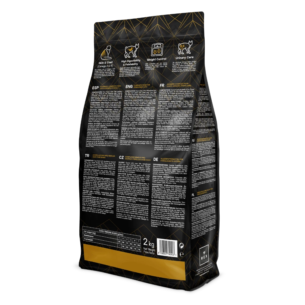 Rex Natural Range Exquisite Sterilised Pollo E Tacchino 2kg 5 Rex Natural Range Exquisite Sterilised Pollo E Tacchino 2kg - immagine 3