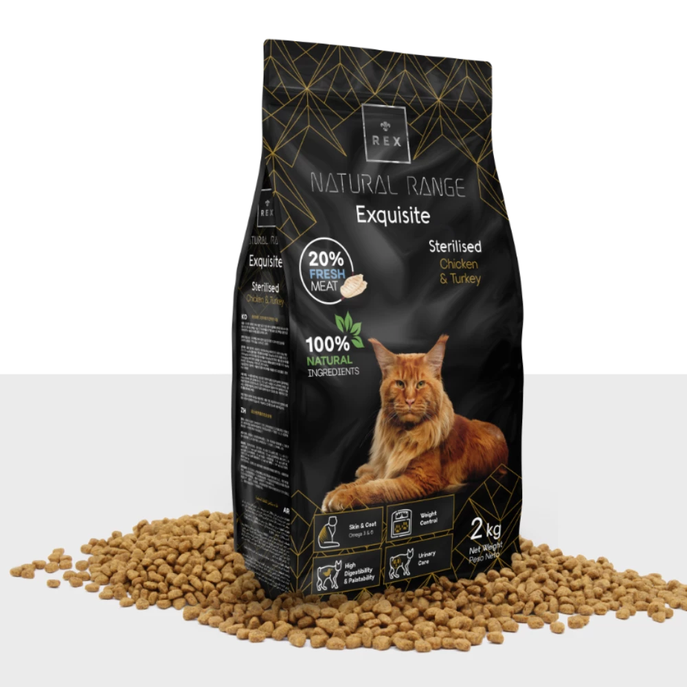 Rex Natural Range Exquisite Sterilised Pollo E Tacchino 2kg 9 Rex Natural Range Exquisite Sterilised Pollo E Tacchino 2kg - immagine 7