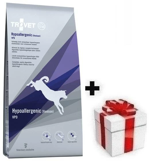 TROVET VPD Hypoallergenic - Venison (per Cani) 10kg + Sorpresa Per Il Cane GRATIS 3 TROVET VPD Hypoallergenic - Venison (per Cani) 10kg + Sorpresa Per Il Cane GRATIS