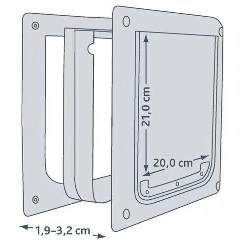 Trixie Porta A Battente Per Cani XS-S 5 Trixie Porta A Battente Per Cani XS-S - immagine 3