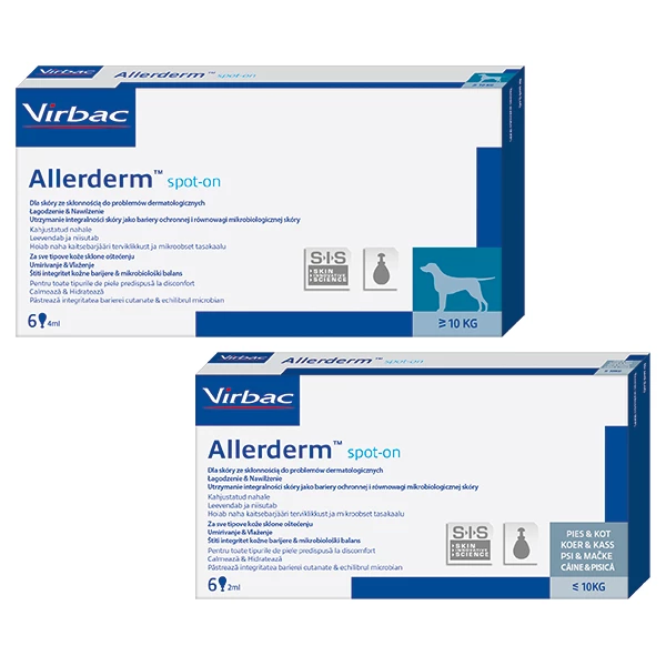 VIRBAC Allerderm Spot-on (pipetta 6 X 4ml) 4 VIRBAC Allerderm Spot-on (pipetta 6 X 4ml) - immagine 2