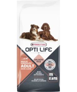 Versele-Laga Opti Life Adulto Cura Della Pelle Medium&Maxi Con Salmone 12,5kg + Mr.Big 400g Salmone GRATIS -BRIT in Italia ita pl Versele Laga Opti Life Adulto Cura della pelle Medium Maxi con Salmone 12 5kg 14595 2