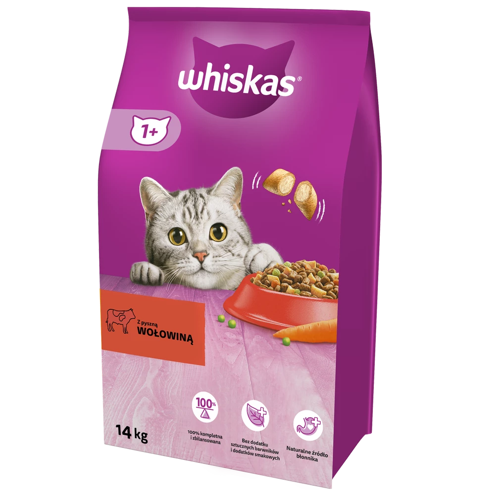 WHISKAS Cibo Secco Per Gatti 1+ Con Manzo 14kg + Sorpresa Per Il Cane GRATIS 7 WHISKAS Cibo Secco Per Gatti 1+ Con Manzo 14kg + Sorpresa Per Il Cane GRATIS - immagine 5
