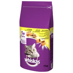 WHISKAS Cibo Secco Per Gatti 1+ Con Pollo 7kg
